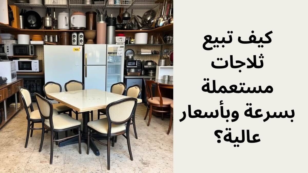 كيف تبيع ثلاجات مستعملة بسرعة وبأسعار عالية؟